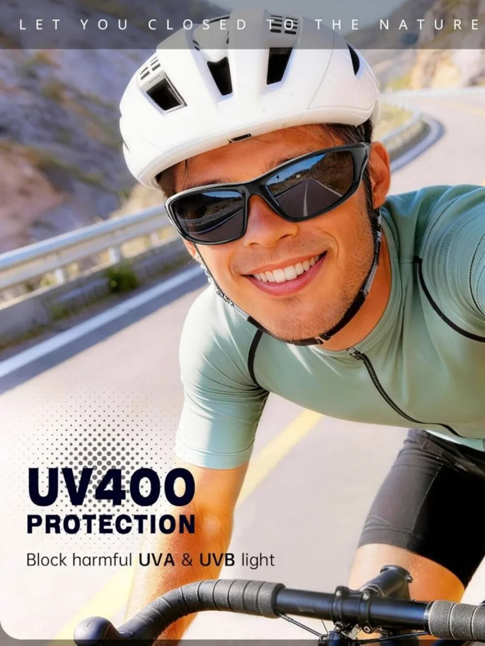 Polarized Sports Sunglasses for Men - UV400 Protection for Fishing, Driving